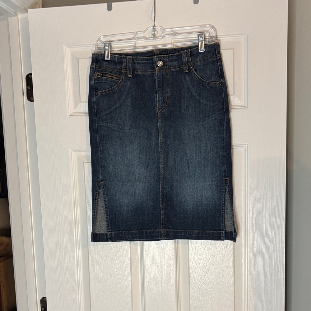 Levi's Dark Indigo Denim Pencil Skirt